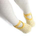 ソックス　靴下　ベビー 幼児用 赤ちゃん　キッズ 子供　滑り止め　春夏　コットン　ドット (イエロー)