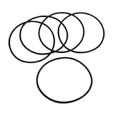 uxcell Oリング　シリコン製　オイルシール　ガスケット　5個　65mm x 2.65mm　ブラック