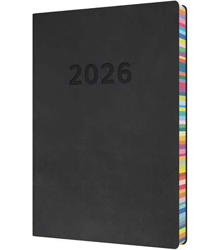 Collins Edge Mira Terminplaner 2025 – A5, Wochenansicht & Bullet Journal, Marineblau