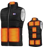 電熱ベスト 加熱ベスト USB給電 【前後9箇所発熱】 加熱服 前後独立温度設定 3段階温度調整 急速発熱 防寒対策 秋冬用 洗濯可 ヒータ