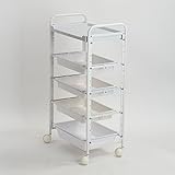 自由組立エステワゴン 5段 ( 5-B ) ( 23111+23113+23116+23116+23116+23115 ) [ エステワゴン ネイルワゴン キッチンワゴン マルチワゴン サイドワゴン キャスター付き 収納 業務用 サロン ワ