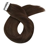 ALISY 人毛 シールエクステ TAPE hair レミーエクステ カラー ウィッグ エクステンション 10本 (16inch, 4#)
