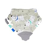 Kushies（クーシーズ）歯がため付きスタイ ビブ バンダナ (B01 いぬ)