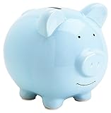 Pearhead Ceramic Piggy Bank, Blue [並行輸入品]