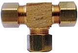 Jmf圧縮Tee 5 /8 " x 5 /8 " x 5 /8 "イエロー真鍮バルク400 PSI < 0.25 % Lead