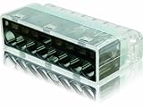 冨士端子工業 VFコネクタ 電線差込型コネクタ 2点接点タイプ PC358 極数:8 ブラック (1ケース20個入り)