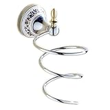 バスルームトイレ壁掛けヘアドライヤーラックストレージラック[レトロ]