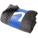 ナイスデイ 毛布 グレー シングル (140×200cm) 綿入り うっとりなめらか パフ ローズヒップオイル配合 57920168