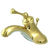 Kingston Brass KB3542BL Single Handle 4 in. Centerset Lavatory Faucet with Retail Pop-up