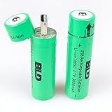 Briday Integrated USB Rechargeable 3800mAh 3.7V Lithium Ion 18650 Battery(2 pcs in one Pack) with Ch