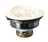 Westbrass D213-50 3-1/2-Inch Wing Nut Basket Strainer in White [並行輸入品]