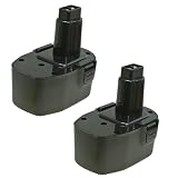 【JC】2個セット ブラックアンドデッカー PS140 対応 14.4V ニカド 互換 バッテリー 1.3Ah CD140GK 対応