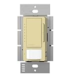Lutron Maestro LED Dimmer switch with motion sensor, no neutral required, MSCL-OP153M-IV, Ivory [並行輸