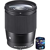 Sigma 402971 16mm f/1.4 DC DN コンテンポラリーレンズ Canon Mマウント用 7年間のCPS強化保護パック付き