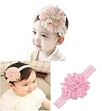 Anjelly ベビー用ヘアバンド お花柄 3セット 新生児 赤ちゃん おしゃれ アクセサリー (Cセット)