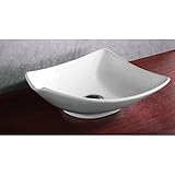 Nameeks ca4922 Caracalla 19 – 7 / 8 "セラミック舟形バスルームシンク、 ホワイト Caracalla CA4922-No Hole-637509853808