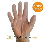 Food Service Powder Free Vinal Gloves 1000 Per Case Industrial Grade Size: Medium (Non Latex Nitrile