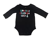 Okie Dokieベビー/幼児用ブラックMommysクリスマスキューティーHolidayクリーパーボディスーツ カラー: ブラック