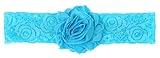 (コ-ランド) Co-land ベビー ヘアバンド お花 レース 赤ちゃん ヘッドバンド 髪飾り 女の子 プリンセス ヘアアクセサリー 写真 撮影 ブルー