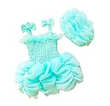 Taiycyxganベビー女の子プリンセス水着ワンピースチュチュ水着Bathing Suit with帽子 カラー: ブルー