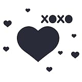 WallCandy Arts チョークボード黒板ステッカー ハート cbh01