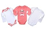 Mother Nest　カバーオール 長袖　カーターズ　ロンパース　女の子　3枚セット　(0-3ヶ月)38050