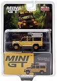 MINI GT × MiJo Exclusives 1/64 ランドローバー ディフェンダー 110 キャメルトロフィー アマゾン 1989 チームジャパン (左ハンドル) 完成品