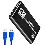 キャプチャーボード USB3.0 ビデオキャプチャー ゲームキャプチャー 60FPS HD1080P画質 HDMIキャプチャー Windows/Linux/Mac OS X対応 PS4/Xbox One/Nintendo Switch/Wii U対応 軽量小型 ゲーム実況/録画/配信/ライブ会議用 USB3.0ケーブル付き 日本語説明書付き
