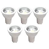 GU10 Bulb,DBtech LED Aluminum Spotlight, 5W Cree COB 110V Wide voltage Spotlight 600LM Home Energy S
