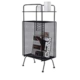 錬鉄製のベッドサイドテーブルのモダンな収納シンプルなミニメタルの小さなキャビネット