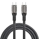 Smarmonee 100W USB-C & USB-C ケーブル【0.2m/0.5m/1m/1.5m/2m/3m/5m】Type C-C ケーブル USB3.2 20Gbps 4K@60HZ 5A 急速充電 高速データ転送 タイプc多機種対応 PQ066 (1m)