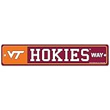 NCAA Virginia Tech 37901010ストリート/ゾーンサイン、4.5 " X 17 "