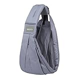 WIBERTA ベビースリング ベビーキャリア 抱っこ紐 幼児 推奨最高体重15kg 改良版説明書付き グレー