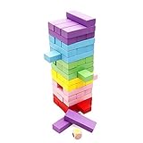 Lewo Deluxe 48-pieces Blocks Game Classic Toys Colorful Wooden Blocks Set Education Toy for Kids by 