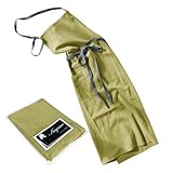 [anyasun] エプロン 首掛け リネン カフェ風 シンプル おしゃれ ナチュラル 北欧 無地 おしりが隠れる ポケット付き 男女兼用