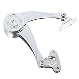 Demiawaking 家具用　サポートヒンジ　キャビネットヒンジ　ヒンジダンパー　蓋を支え自動にとまりレバー 亜鉛合金 20.5cm