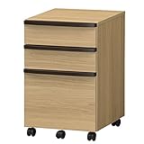 白井産業【SHIRAI】サイドワゴン キャスター付き セパルテック ナチュラルブラウン 幅約41cm  高さ約61cm SEP-6040WNA