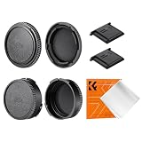 K&F CONCEPT キヤノンFDマウント用 ボディキャップ レンズリヤキャップ セット Canonに対応