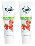 Tom's of Maine ストロベリー フッ素なしハミガキ粉 119g/4.2oz ２個セット [海外直送品]