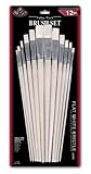 Royal & Langnickel RSET-9601 White Bristle Flat Brush Set