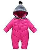 ベビー ジャンプスーツ 冬 着ぐるみ カバーオール 外出服 長袖 厚手 防寒 女の子 出産祝い ローズ 110