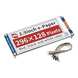 RaspberryPi 4B/3B+/3B/2B/ZeroW/PIZero2W用2.9インチ電子ペーパーモジュール低消費電力広視野角三色2.9インチ電子ペーパーモジュールSPIスクリーン296×128ピクセル三色赤白黒長持ちSPI
