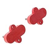 Baosity マリン　316ステンレス鋼　絶縁　端子台　ダブル　スタッド　10ミリメートル　レッド　2個セット