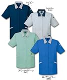 自重堂（Jichodo） 47835 半袖スモック (春用) 4L 62：スモークグリーン [ウェア&シューズ]