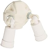 Cooper Lighting PWT250PCW 300-Watt Plastic Twin-Head PAR Dusk-to-Dawn Floodlight, White [並行輸入品]