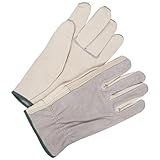 Bob Dale 20-1-1592-9 Premium Grain Leather Cowhide Driver Glove with Split Back, Size 9, Tan by Bob 