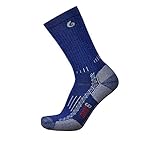 point6 Hiking Tech Medium Cushion Crew Socks (Navy Large) [並行輸入品]