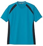 コーコス(CO-COS)半袖Ｔシャツ 作業Ｔシャツ 男女対応 春夏用 吸汗速乾 cc-as627-b ターコイズ ３Ｌ