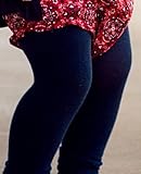 ラッフルバッツ フリル付きコットンレギンス スパッツ タイツ 6-12M ネイビー