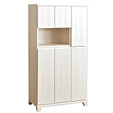 タンスのゲン 下駄箱 シューズボックス ハイタイプ ピタゴラス 国産 完成品 ホワイト 24900006 WH